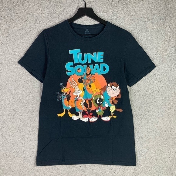 Official Space Jam A New Legacy Tune Squad Size M T-Shirt Medium Mens Black - Picture 3 of 8
